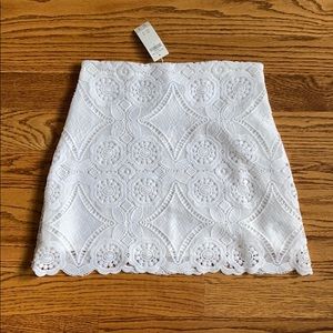 Abercrombie White Lace Skirt